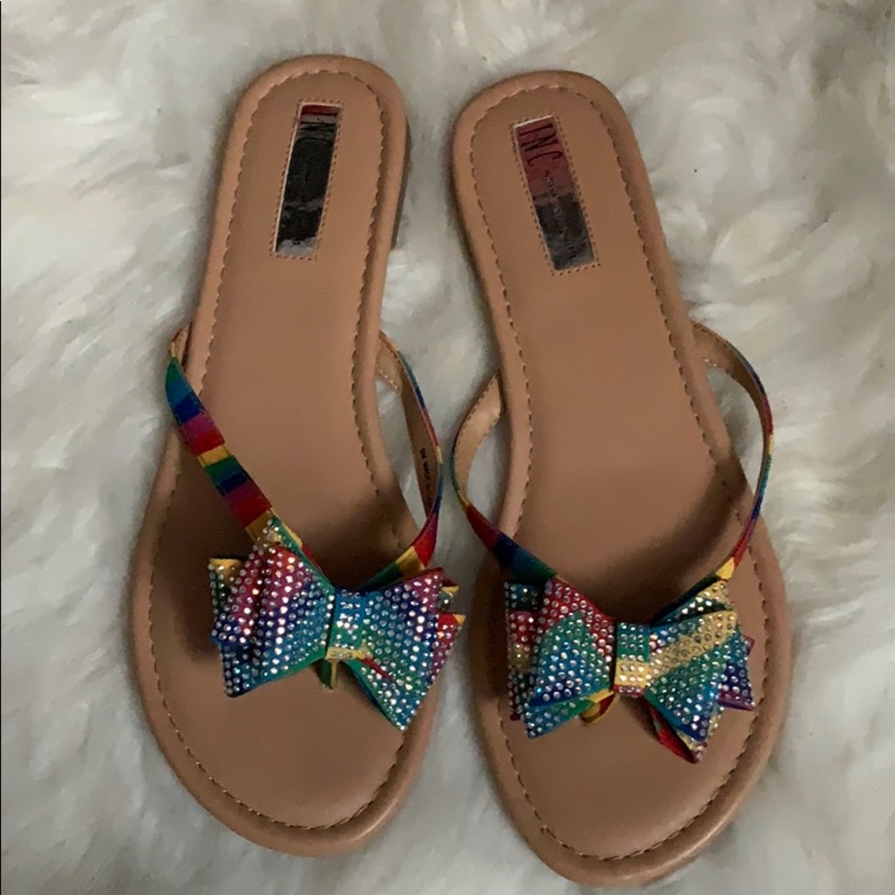 INC women’s flip flops